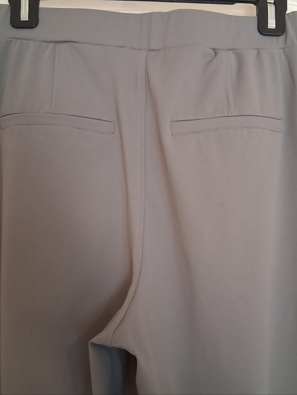 Halara Flex™ DayStretch High Waisted Pocket Work Flare Pants Sz Med Gray - Picture 4 of 9